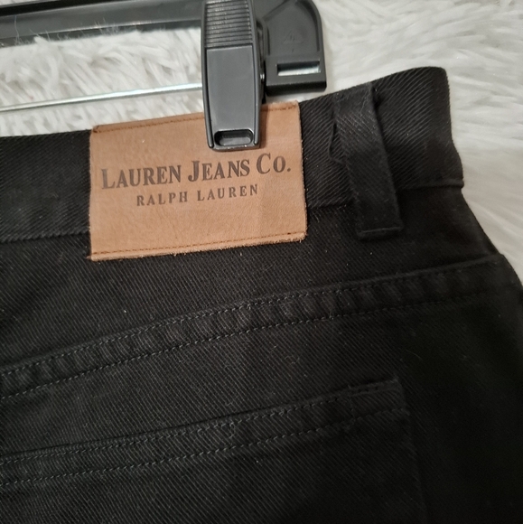 Lauren Ralph Lauren Jeans Women’s Plus Size  Straight High Rise Size 16 Black - Picture 14 of 14